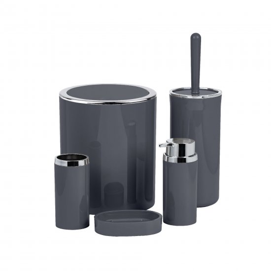 Контейнер для мусора Fixsen Round Gray FX-453-6 5 л пластик цвет серый