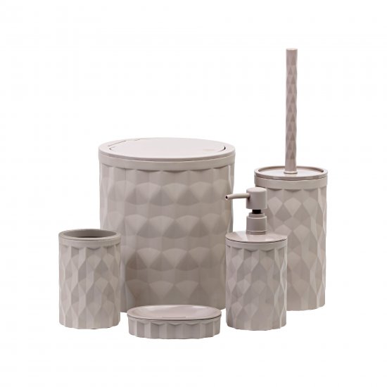 Контейнер для мусора Fixsen Diamond Beige FX-462-6 5 л пластик цвет бежевый