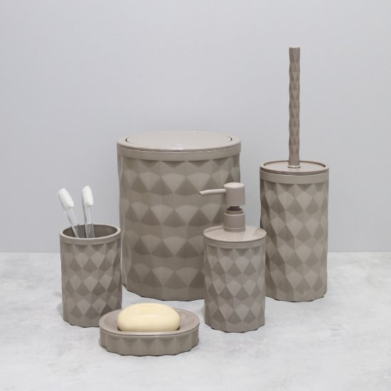 Контейнер для мусора Fixsen Diamond Beige FX-462-6 5 л пластик цвет бежевый