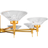 Люстра потолочная светодиодная Arte Lamp Alessia 25 м² регулируемый белый свет цвет золотой