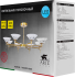 Люстра потолочная светодиодная Arte Lamp Alessia 25 м² регулируемый белый свет цвет золотой