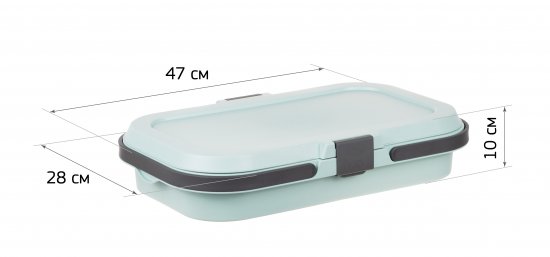 Корзина для пикника Флекс 28x47x10 см полипропилен морская волна