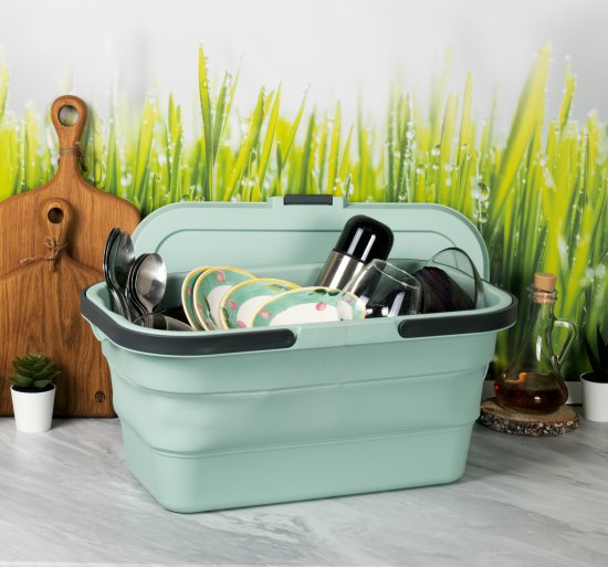 Корзина для пикника Флекс 28x47x10 см полипропилен морская волна