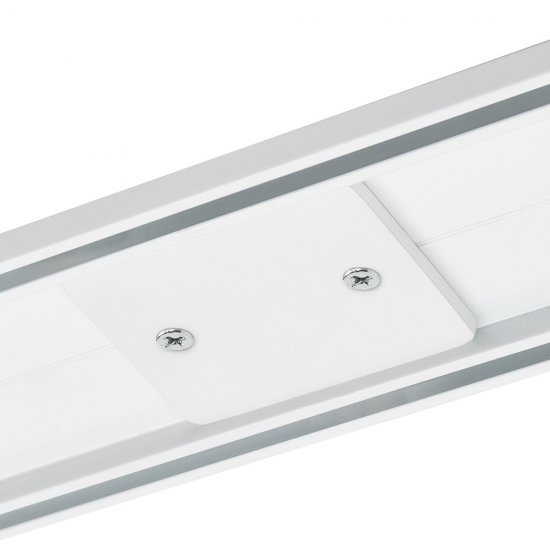 Соединитель для двухрядного карниза Facile металлический белый