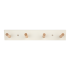 Вешалка настенная Emma 4 крючка 36x6 см цвет белый/дерево