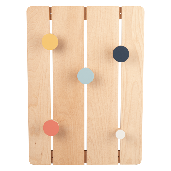 Вешалка настенная Koloro 5 крючков 60x34 см цвет натуральный