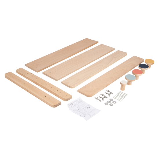 Вешалка настенная Koloro 5 крючков 60x34 см цвет натуральный