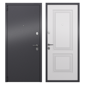 Дверь входная металлическая Гибсон 95x205 см левая классик беленый