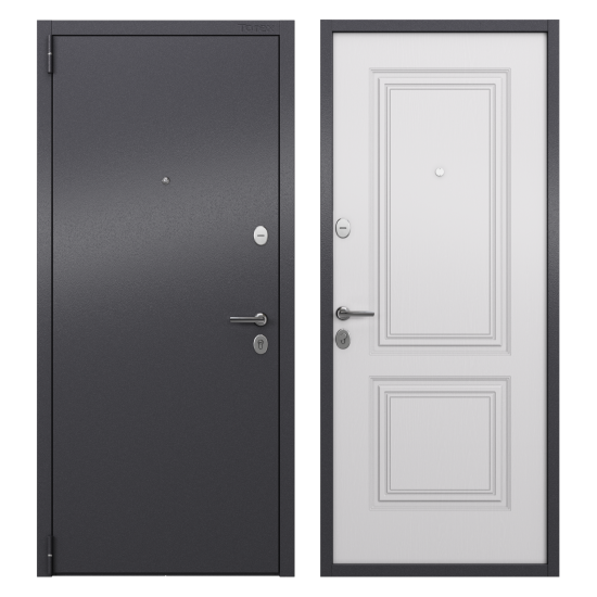 Дверь входная металлическая Гибсон 95x205 см левая классик беленый