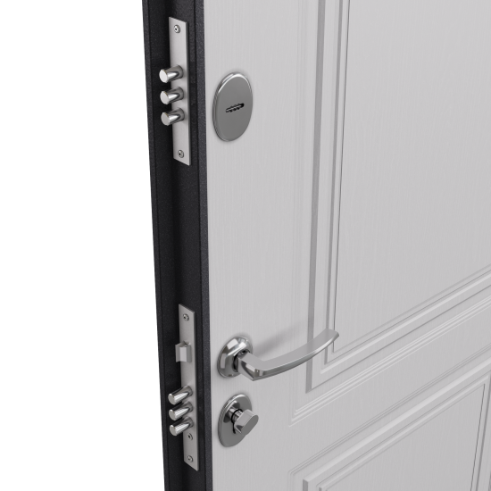 Дверь входная металлическая Гибсон 95x205 см левая классик беленый