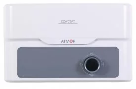 Проточный водонагреватель электрический Atmor Concept 5 KW Shower 31956385 кВт бежевый с душевой лейкой