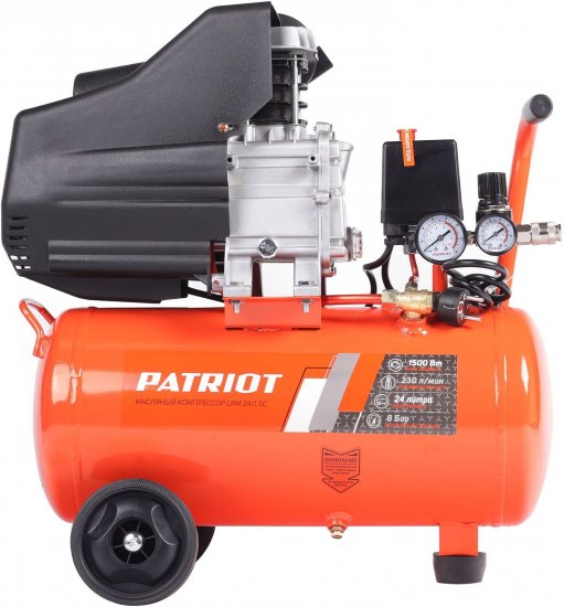 Компрессор поршневой масляный Patriot LRM 24/1.5C, 24 л 230 л/мин