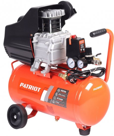 Компрессор поршневой масляный Patriot LRM 24/1.5C, 24 л 230 л/мин