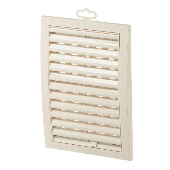 Решетка вентиляционная пластиковая приточно-вытяжная Era РРП 180х250 мм регулируемая слоновая кость