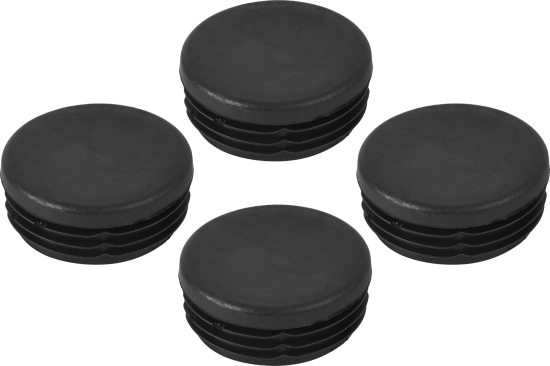 Заглушка универсальная ø42 мм полипропилен черный, 4 шт.