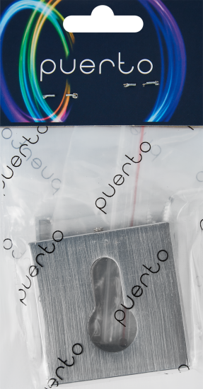 Накладка на цилиндр Puerto Slim ET AL 03 SSC 50x50 мм цвет матовый хром