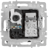 Розетка двойная встраиваемая IEK Brite РК/Т12-БрС RJ11/RJ45 UTP cat 5e цвет сталь