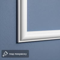 Молдинг настенный полистирол Бейсик белый 10x20x2000 мм