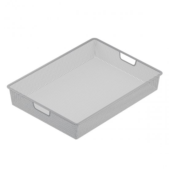 Корзина сетчатая для системы Larvij 55.5x9x41 см цвет алюминий