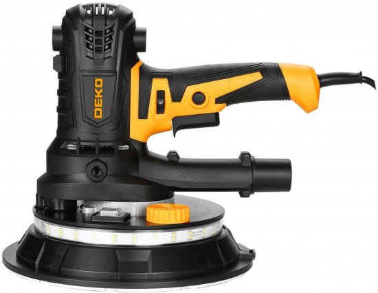 Машина шлифовальная для стен и потолков сетевая Deko DKWS950, 950 Вт, 180 мм
