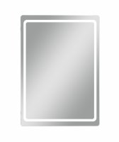 Шкаф зеркальный Easy Led подвесной с подсветкой 50x70 см цвет белый