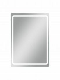 Шкаф зеркальный Easy Led подвесной с подсветкой 50x70 см цвет белый