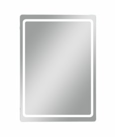 Шкаф зеркальный Easy Led подвесной с подсветкой 50x70 см цвет белый