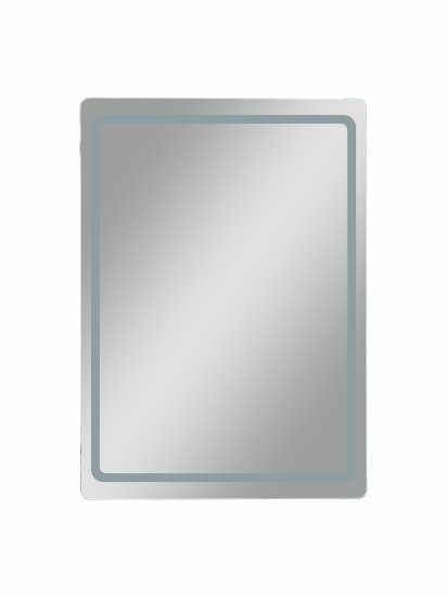 Шкаф зеркальный Easy Led подвесной с подсветкой 50x70 см цвет белый