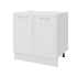 Кухонный шкаф напольный Агидель Delinia 80x82.5x58 см МДФ цвет белый