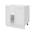 Кухонный шкаф напольный Агидель Delinia 80x82.5x58 см МДФ цвет белый