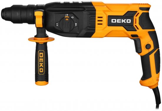 Перфоратор сетевой SDS-plus Deko ZKH1150W 084-1017, 1150 Вт, 3.5 Дж, 5 буров в комплекте