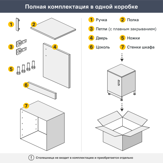 Кухонный шкаф навесной над вытяжкой Агидель Delinia 60x33.8x29 см МДФ цвет белый