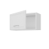 Кухонный шкаф навесной над вытяжкой Агидель Delinia 60x33.8x29 см МДФ цвет белый