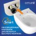 Комплект инсталляции Cersanit Vector LP с унитазом City Smart CO DPL EO и сиденьем дюропласт микролифт быстросъем (64917)