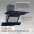 Кухонная вытяжка наклонная MBS Meryta 160 Glass 60 см черная