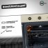 Духовой шкаф газовый встраиваемый MBS DG-607IV 594 мм слоновая кость