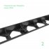 Бордюр пластиковый 1000х45х80 мм черный Gidrolica Line