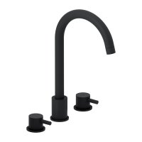 Смеситель для умывальника Damixa Scandinavian Pure трёхсекционный, черный