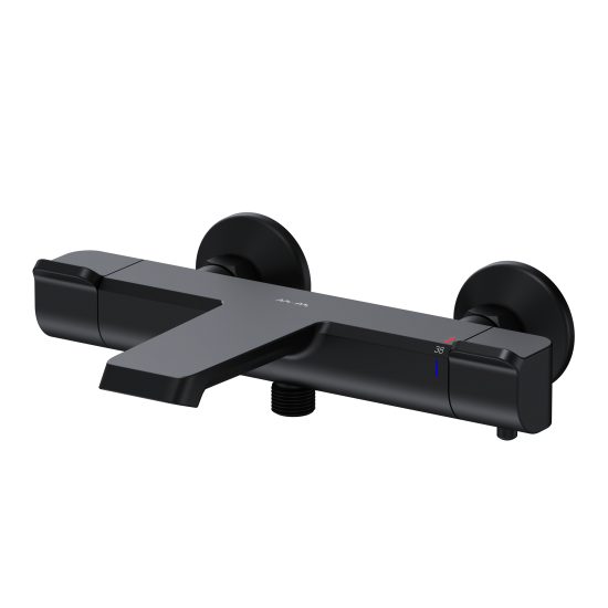 Смеситель термостатический AM.PM Flash F9H50022 с изливом цвет черный матовый
