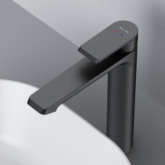 Смеситель для раковины AM.PM Flash F9H92022, однорычажный на столешницу цвет черный матовый