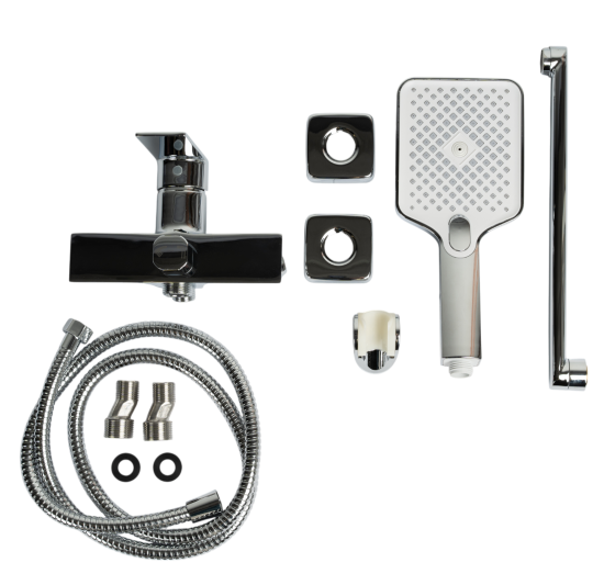 Смеситель для ванны Osgard Endi 17223 однорычажный универсальный с лейкой и шлангом цвет хром