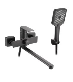 Смеситель для ванны Osgard Endi однорычажный универсальный с лейкой и шлангом цвет черный матовый