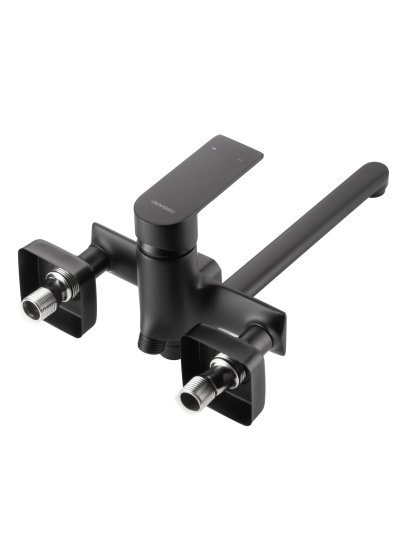 Смеситель для ванны Osgard Endi однорычажный универсальный с лейкой и шлангом цвет черный матовый