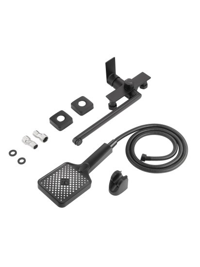 Смеситель для ванны Osgard Endi однорычажный универсальный с лейкой и шлангом цвет черный матовый