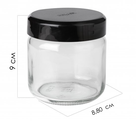 Емкость для хранения Berossi Dakota АС 91505000 350 мл с крышкой цвет прозрачный/черный