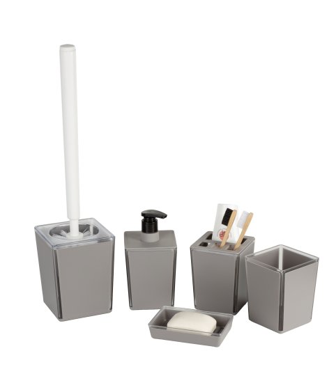 Дозатор для жидкого мыла Berossi Spacy АС 67165000 пластик цвет дымчато-серый