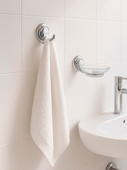 Крючок Delphinium Ханна стальной цвет хром