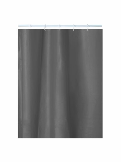 Штора для ванной Delphinium Эва 180x200 см PEVA цвет серый