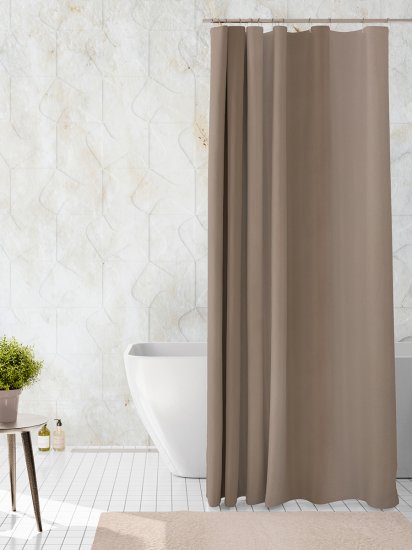 Штора для ванной Delphinium Эва 180x200 см PEVA цвет бежевый