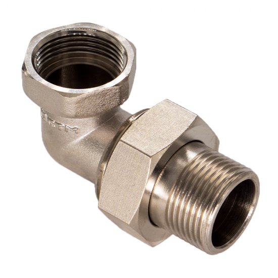 Американка угловая CTM 1 ВР(г) х 1 НР(ш) латунная (CRAE0001)